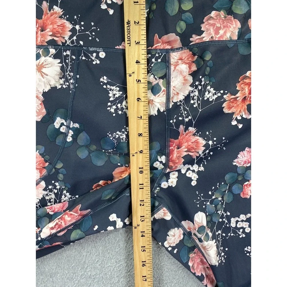 Duluth Trading Leggings Womens 2X Floral Stretch Pants Comfort Casual Color
